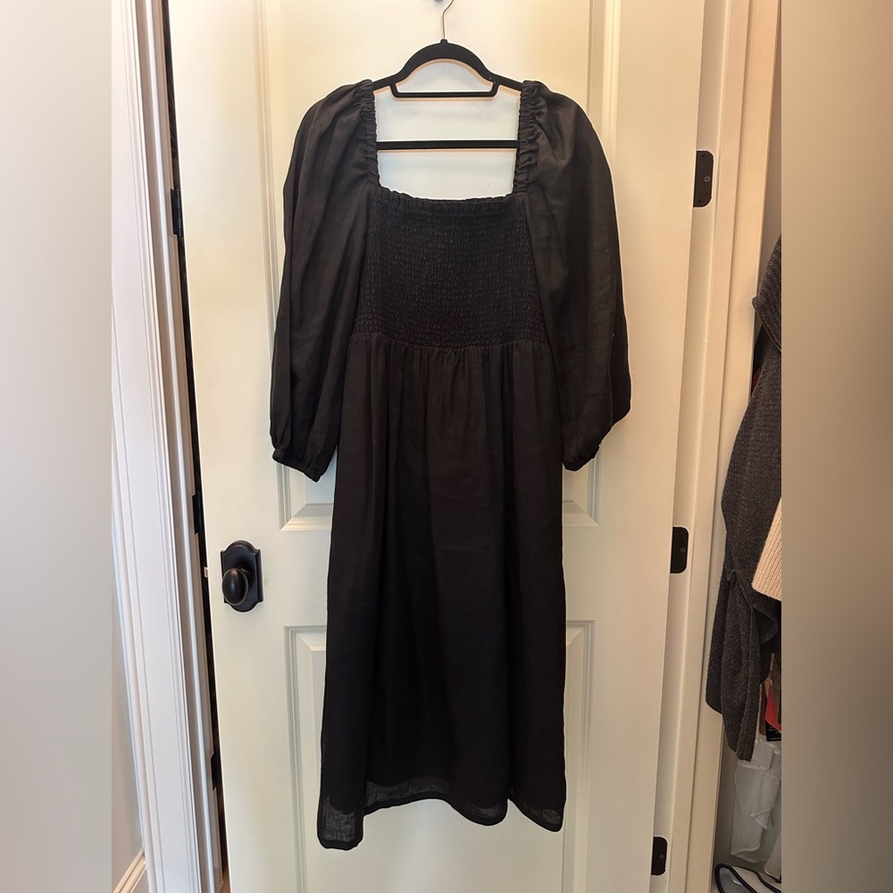 J. Crew Black Long Sleeve Dress